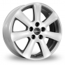 17 Inch Borbet CA Silver Alloy Wheels