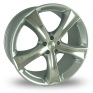 22 Inch Dare T888 Silver Alloy Wheels