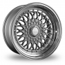 15 Inch Dare DR-RS Silver Chrome Rivets Alloy Wheels