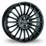 18 Inch ATS Victory Black Polished Alloy Wheels