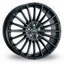 20 Inch ATS Victory Black Polished Alloy Wheels