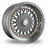 18 Inch Dare DR-RS Silver Gold Rivets Alloy Wheels