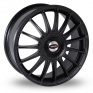 15 Inch Team Dynamics Monza R Black Carbon Dip Alloy Wheels