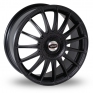 16 Inch Team Dynamics Monza R Black Carbon Dip Alloy Wheels