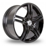 18 Inch BK Racing 503 Black Alloy Wheels