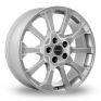 17 Inch Borbet X10 Silver Alloy Wheels