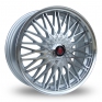 17 Inch Axe Ex 3hree Silver Polished Alloy Wheels