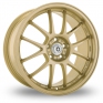 15 Inch Konig Daylite Gold Alloy Wheels