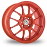 15 Inch Konig Daylite Orange Alloy Wheels