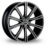 19 Inch OZ Racing Lounge 10 Black Polished Alloy Wheels