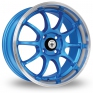 15 Inch Konig Lightning Blue Alloy Wheels