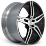 19 Inch COR Wheels F1 Brava Competiton Series Black Polished Alloy Wheels