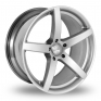 20 Inch Team Dynamics Silverstone Silver Alloy Wheels