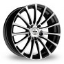 15 Inch Tekno RX11 Black Polished Alloy Wheels