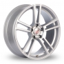 19 Inch Mille Miglia MM1002 Silver Polished Alloy Wheels
