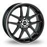 19 Inch Autec Contest Black Polished Alloy Wheels