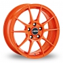 15 Inch Autec Wizard Orange Alloy Wheels