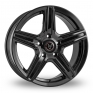 17 Inch Wolfrace Scorpio Black Alloy Wheels