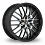 18 Inch Konig Lace Black Polished Alloy Wheels