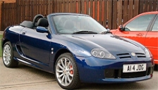 MG TF Alloy Wheels and Tyre Packages.