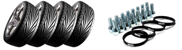 Free alloy wheels fitting kit.