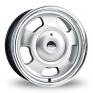 15 Inch Wolfrace Slot Mag Silver Alloy Wheels
