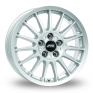 15 Inch ATS StreetRallye Polar Silver Alloy Wheels