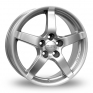 18 Inch Anzio Wheels Drag Silver Alloy Wheels