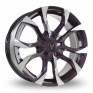 18 Inch Wolfrace Assassin Purple Alloy Wheels