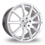 18 Inch BK Racing 792 Hyper Silver Alloy Wheels
