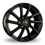 17 Inch Borbet V Black Alloy Wheels