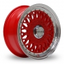 15 Inch Lenso BSX Red Alloy Wheels