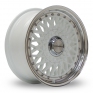 15 Inch Lenso BSX White Alloy Wheels