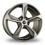 22 Inch Borbet S Graphite Polished Alloy Wheels