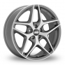 17 Inch BBS CF Anthracite Polished Alloy Wheels