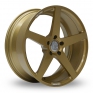 20 Inch Lenso CQ7 Gold Alloy Wheels