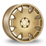 8.5x18 (Front) & 9.5x18 (Rear) Ispiri CSR2 Gold Alloy Wheels