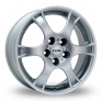 14 Inch Rial Campo Silver Alloy Wheels