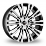 19 Inch Carre Boss Black Polished Alloy Wheels