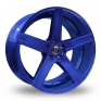 9x20 (Front) & 10.5x20 (Rear) Diewe Cavo Blue Alloy Wheels