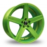 9x20 (Front) & 11x20 (Rear) Diewe Cavo Green Alloy Wheels