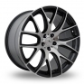 18 Inch Dare River NK 1 Black Polished Alloy Wheels