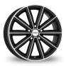 18 Inch Dezent TM Black Polished Alloy Wheels