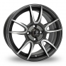 16 Inch Diamond E105 Anthracite Polished Alloy Wheels