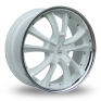 18 Inch Lenso ES7 White Alloy Wheels