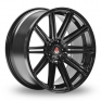 9x20 (Front) & 10.5x20 (Rear) Axe EX15 Gloss Black Alloy Wheels