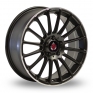 18 Inch Axe EX 23 Black Polished Rim Alloy Wheels