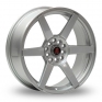 17 Inch Axe EX24 Hyper Silver Alloy Wheels