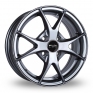 14 Inch Fox Racing FX002 Grey Alloy Wheels