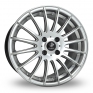14 Inch Diamond Fin Hyper Silver Alloy Wheels